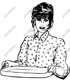  Elegant women serving tray