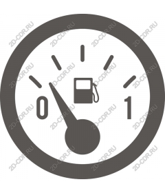 The icon for the fuel gauge
