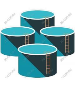 Interconnected tanks