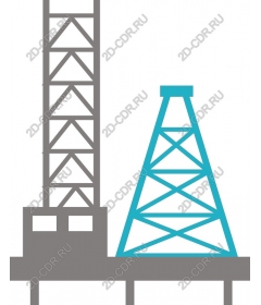  Industrial oil rig