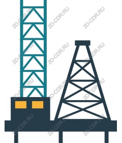  Industrial oil rig
