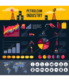 Infographics oil industry