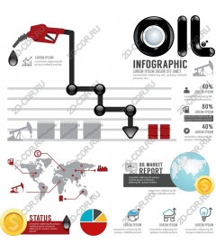  Инфографика по нефти — необходимая для анализа рынка и презентаций