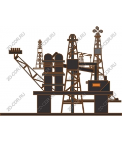  Industrial oil rig