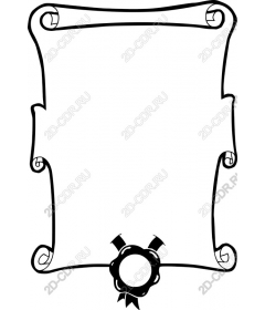  Elegant vintage frame-scroll