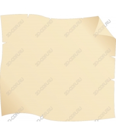 Vintage curled sheet of paper