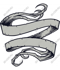  Stylized torn banner