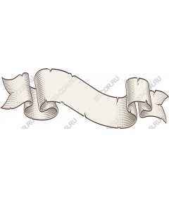 Vintage style blank banner-ribbon