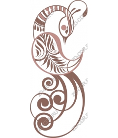  Elegant stylized bird