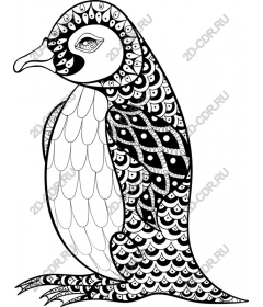 Elegant penguin and
