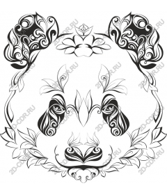 Exquisite flower pattern - intricate black-and-white