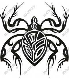  Black spider tribal