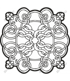  Elegant twisted flower pattern