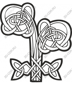  Celtic patterned floral pattern