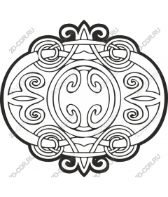  Elegant floral ornament