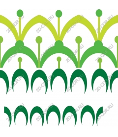 Bright green decorative pattern