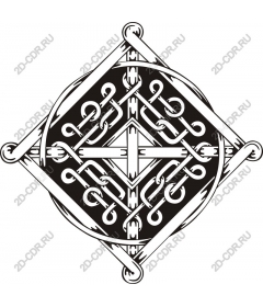 Intricate black-and-white diamond pattern