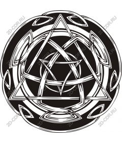 The intricate geometry in black and white