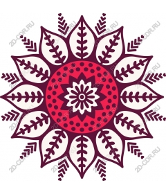 Floral mandala
