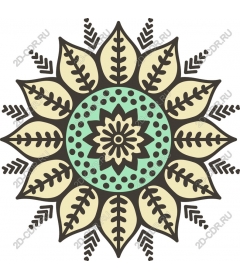 Floral mandala