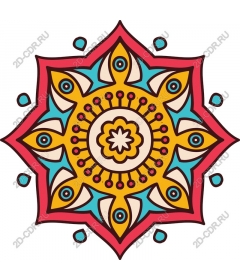  Colorful mandala