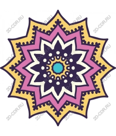  Bright decorative mandala