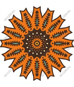  Bright round mandala