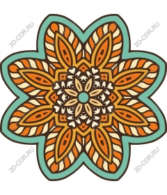 Exquisite floral mandala