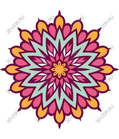 Shining flower mandala