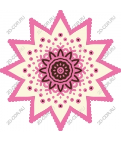 Pink Mandala Star