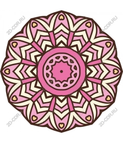  Elegant pink mandala