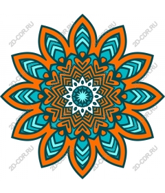  Bright art mandala