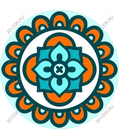  Bright floral clipart mandala