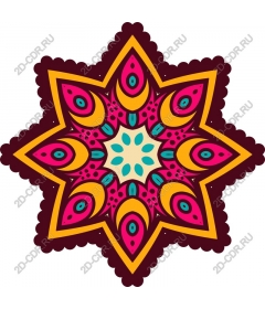  Colorful pattern with stars