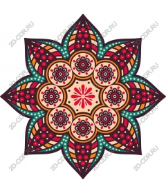Floral mandala Star