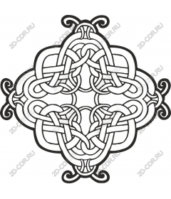 Mandala with Celtic knot