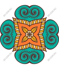 Exquisite floral mandala