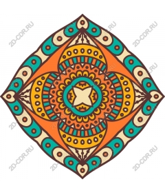 The pattern is "Radiant mandala"