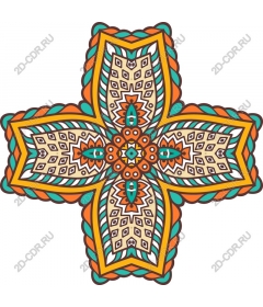  Bright, geometric cross