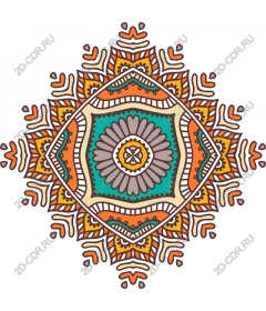 Intricate floral mandala