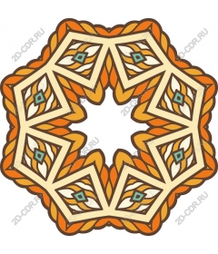 Exquisite floral mandala
