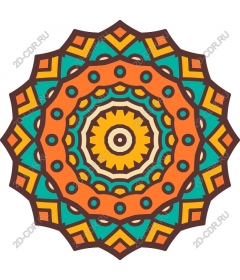 Mandala sun rays