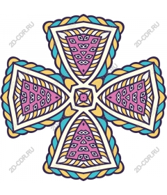  Bright, geometric cross