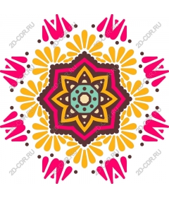 Цветущая цветущая мандала