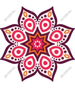  Bright floral star