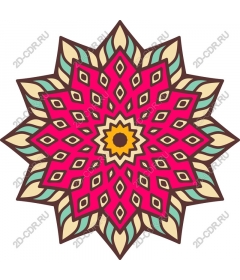 Shining flower mandala