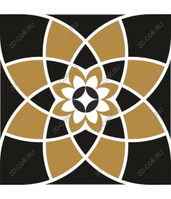  Elegant floral pattern