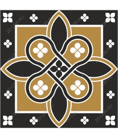 Elegant floral motif