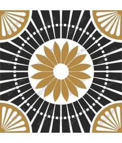 Geometric floral