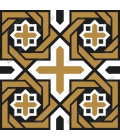 Gold geometric elegance